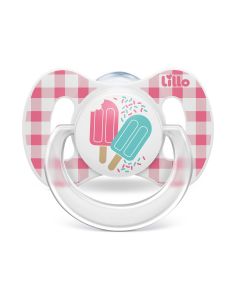 Chupete Ortodóntico de Cuadros Funny Silicona Tam 2 Niña