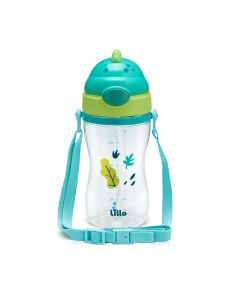 Copo Infantil com Canudo 400ml - Dinossauro