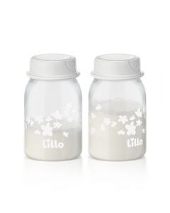 Kit 2 Potes para Armazenar Leite Materno Lillo