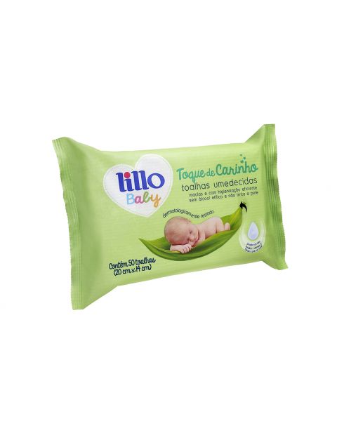 Toalhas Umedecidas Lillo Baby - 50 unidades