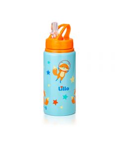 Garrafa Infantil de Alumínio Raposinha com bebedor retrátil 550 ml Lillo 