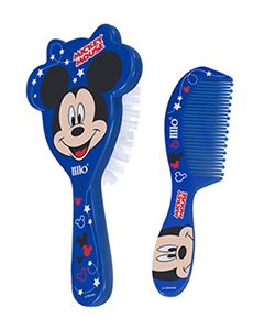 Conjunto Pente e Escova Disney Lillo - Mickey