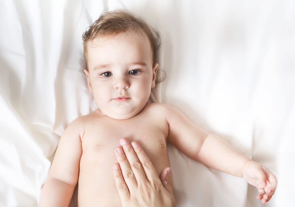 Massageando o bebê